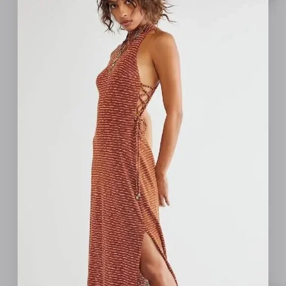 FREE PEOPLE Frankie Maxi Halter Dress